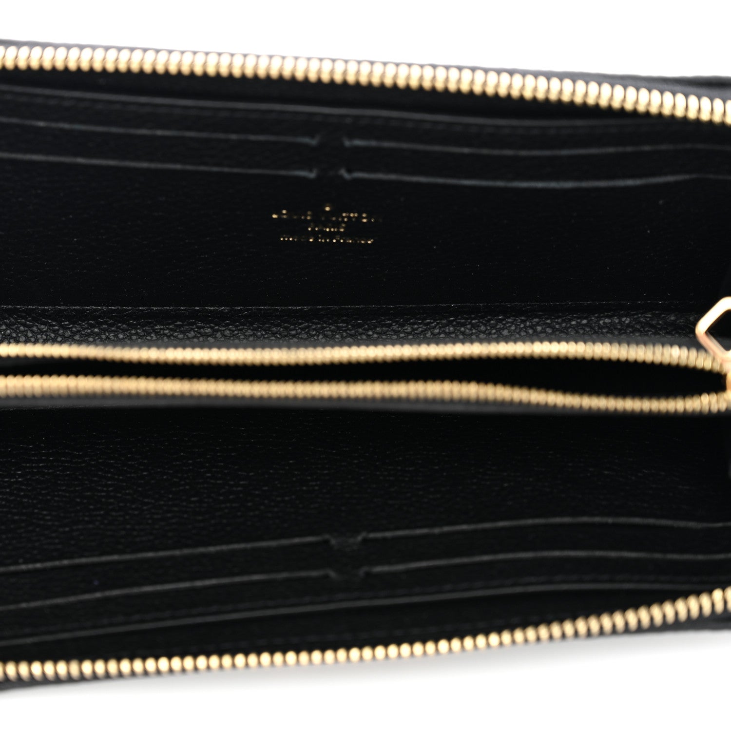 Louis Vuitton Empreinte Monogram Giant Clemence Wallet Black Beige 5 of 7