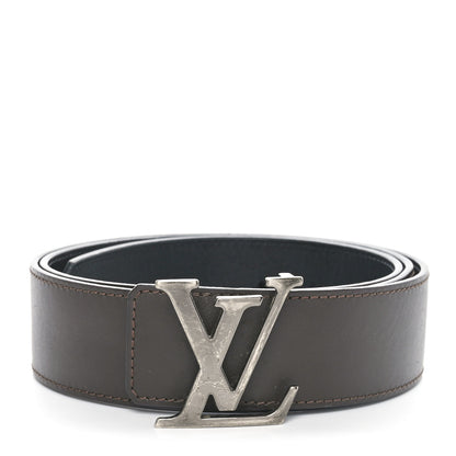 Louis Vuitton Calfskin 40mm LV Initiales Reversible Belt 110 44 Dark Brown Black 1 of 3