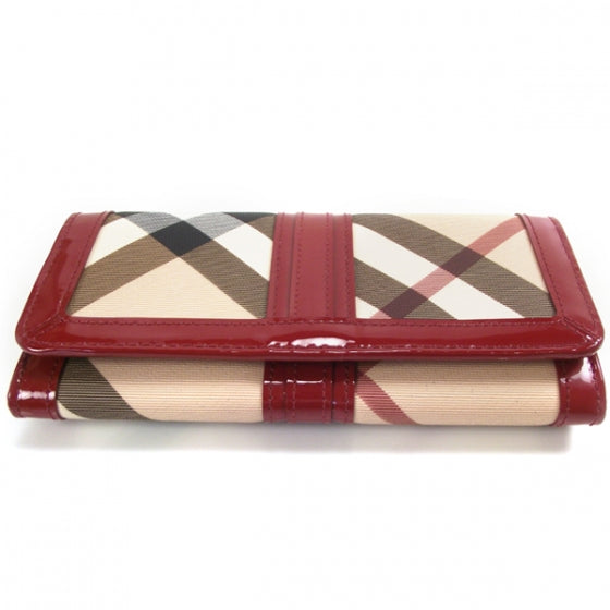 Burberry Patent Nova Check Wallet 4 of 8