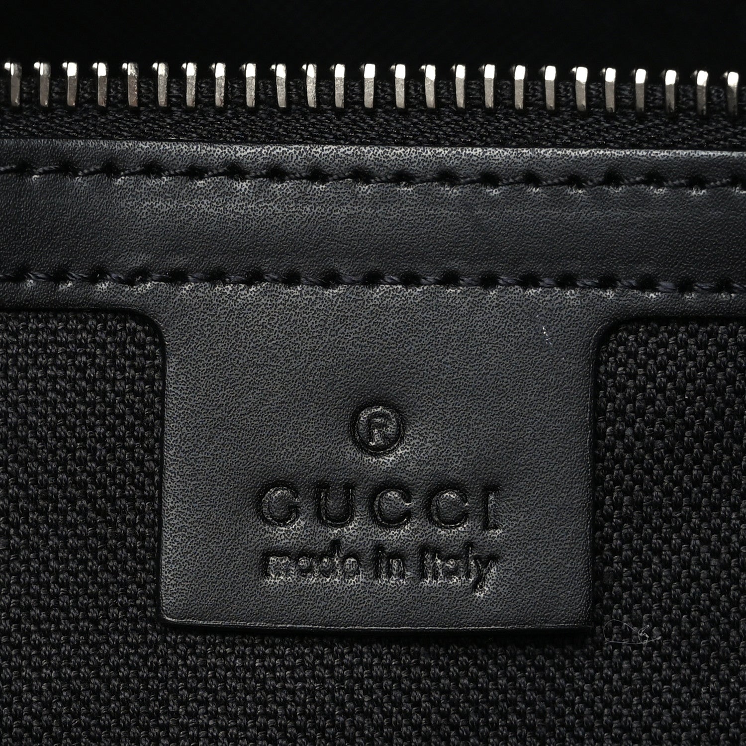 Gucci Soft GG Supreme Monogram Appia Calfskin Web Medium Carry On Duffle Bag Black Grey 6 of 12
