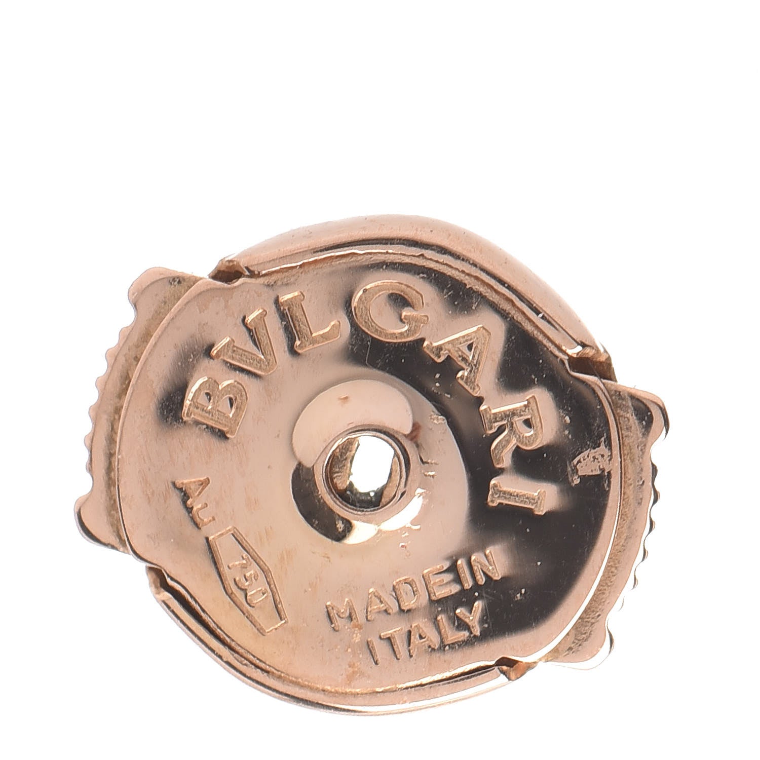 Bulgari 18K Rose Gold Mother of Pearl BVLGARI BVLGARI Stud Earrings 4 of 7