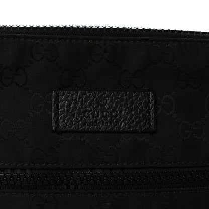 Gucci Nylon Monogram Mini Flat Messenger Bag Black 7 of 12
