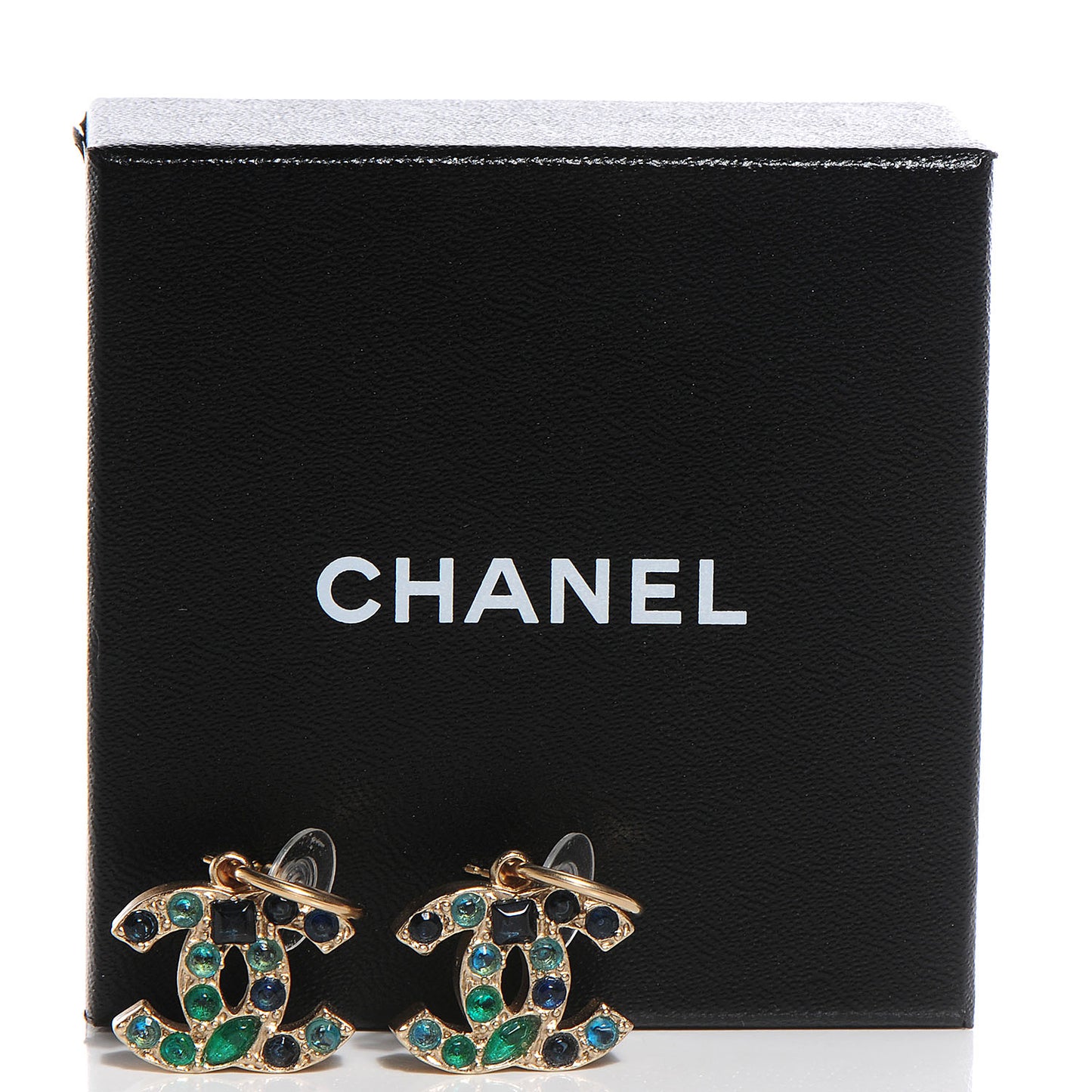 Multicolor CC Earrings Gold