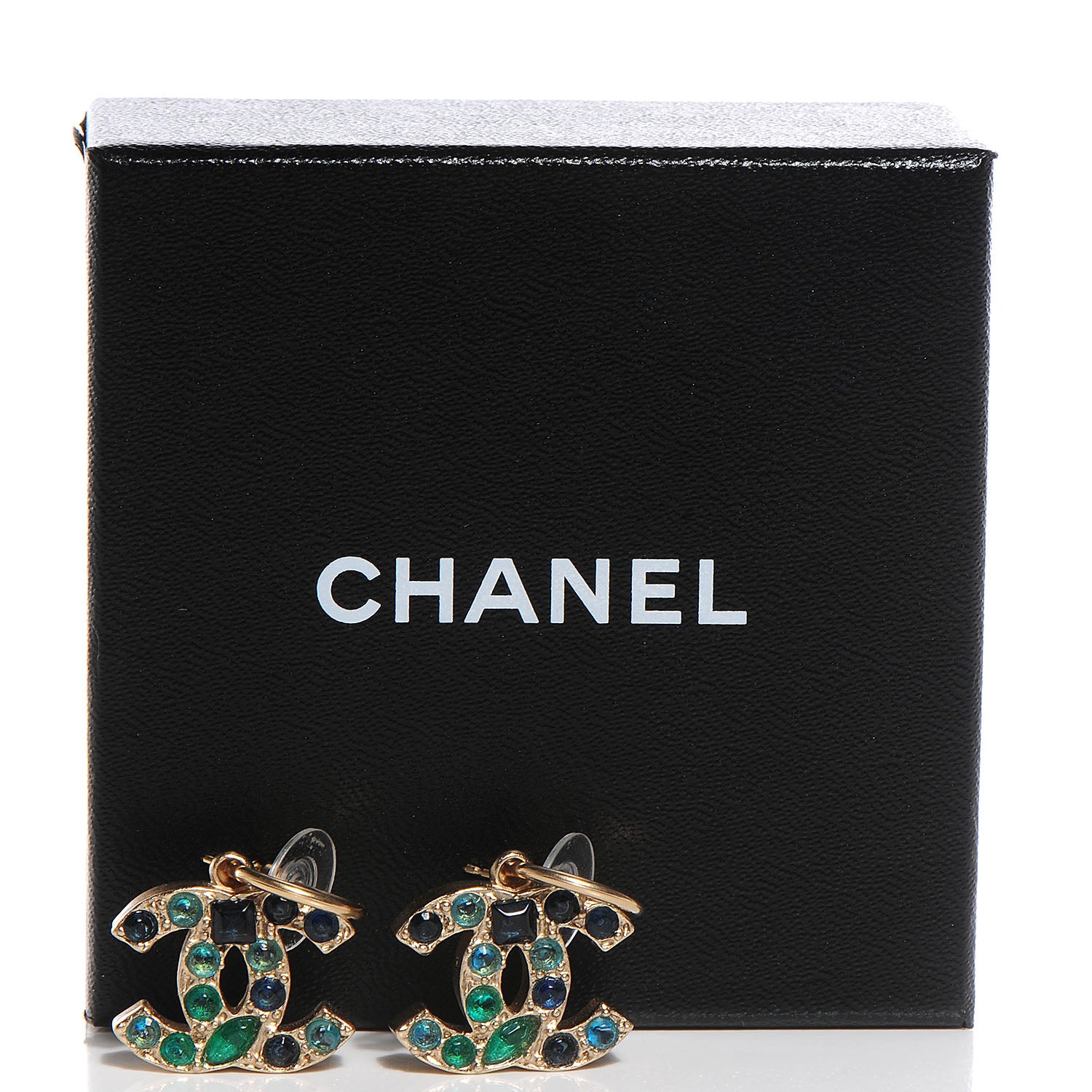 Chanel Multicolor CC Earrings Gold 3 of 7
