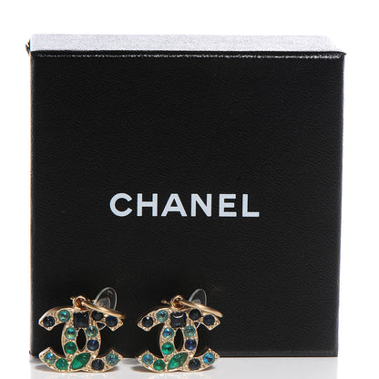 Chanel Multicolor CC Earrings Gold 3 of 7