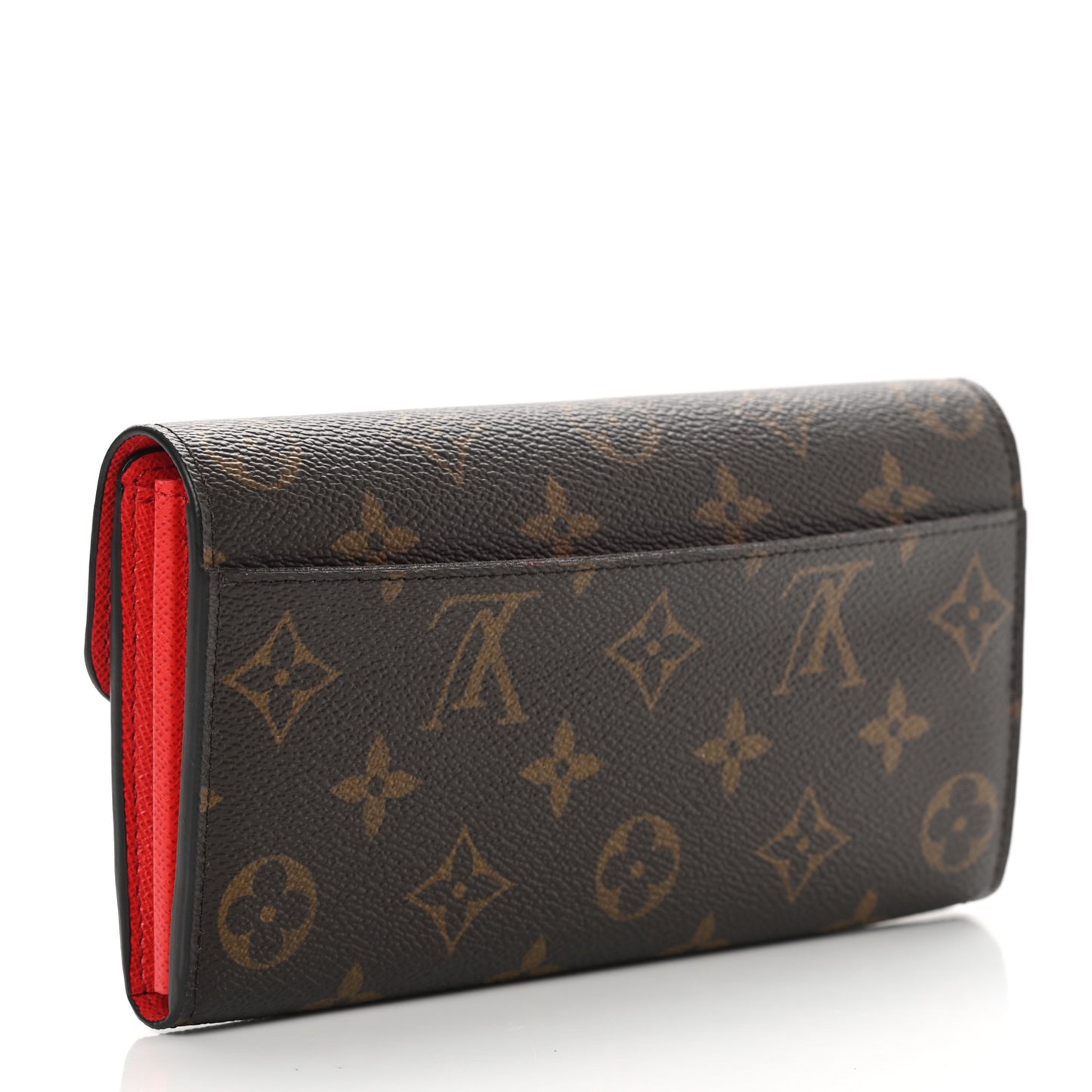 Monogram Sarah Wallet NM Coquelicot