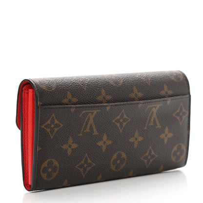 Louis Vuitton Monogram Sarah Wallet NM Coquelicot 3 of 9