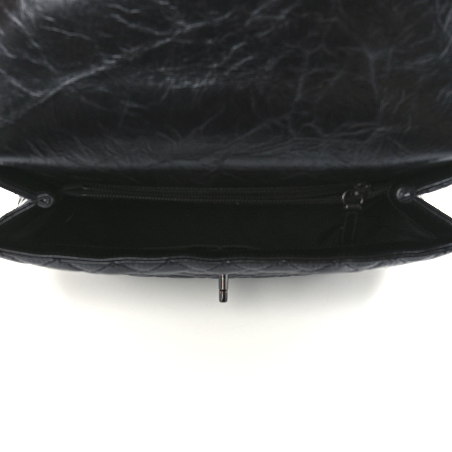Aged Calfskin Quilted Medium Coco Handle Flap So Black