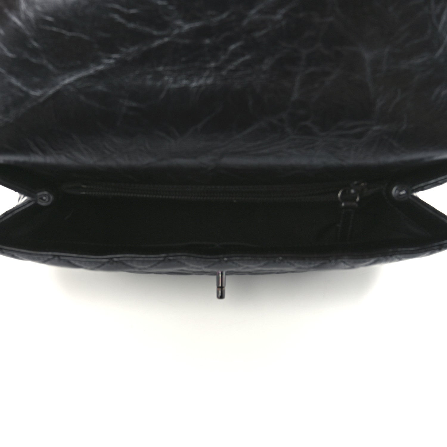 Chanel Aged Calfskin Quilted Medium Coco Handle Flap So Black 5 of 12