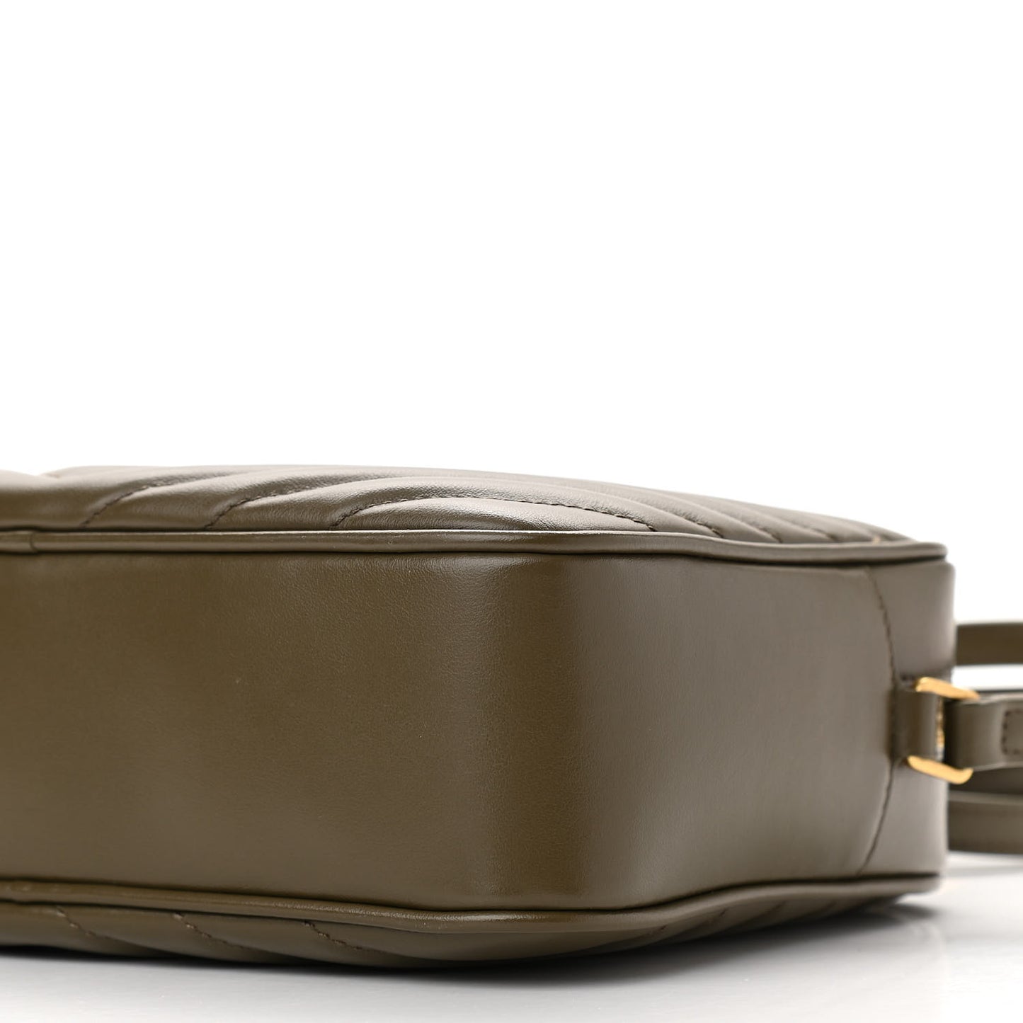 Calfskin Matelasse Monogram Lou Camera Bag Military Olive