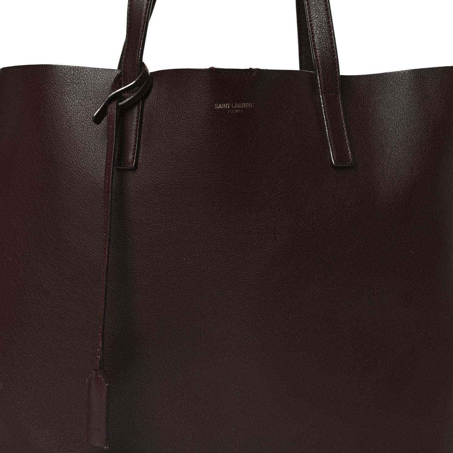 Calfskin Large Shopping Tote Bordeaux