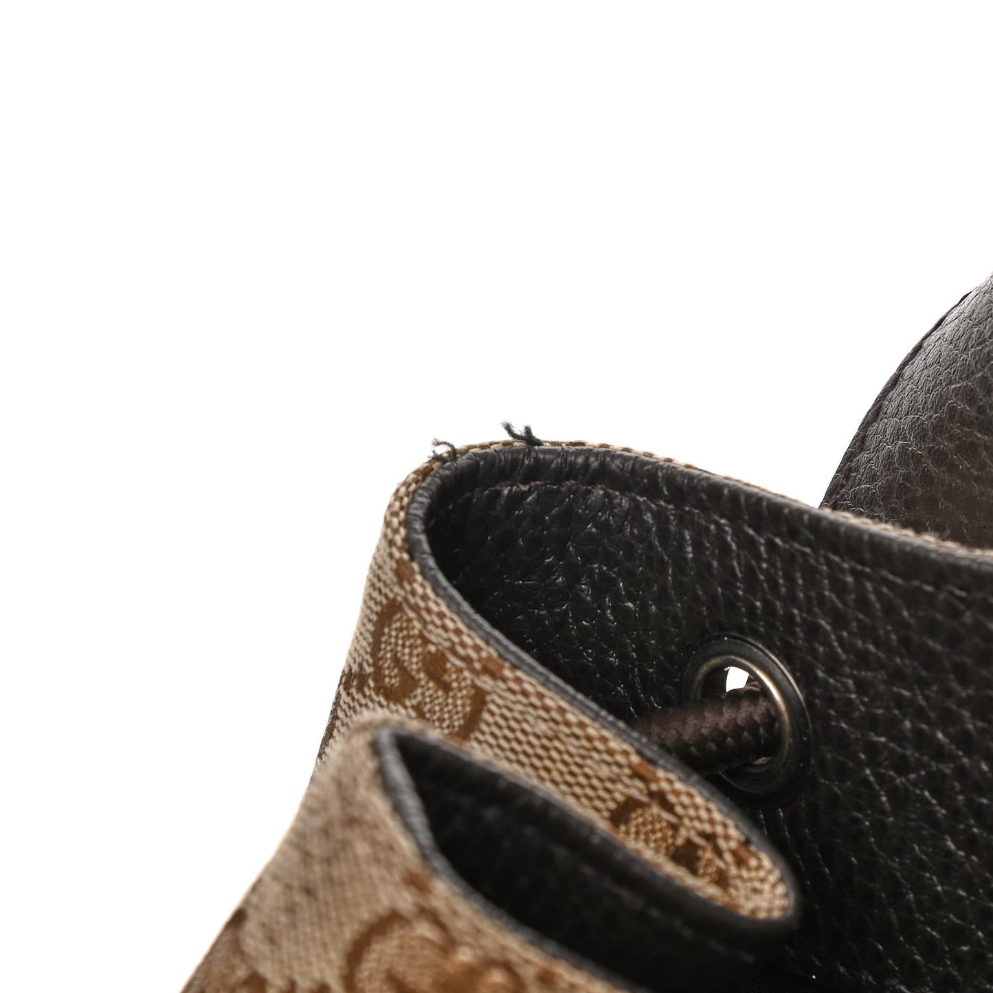 Monogram Dollar Calfskin O Drawstring Backpack Beige Ebony Testa di Moro Dark Chocolate