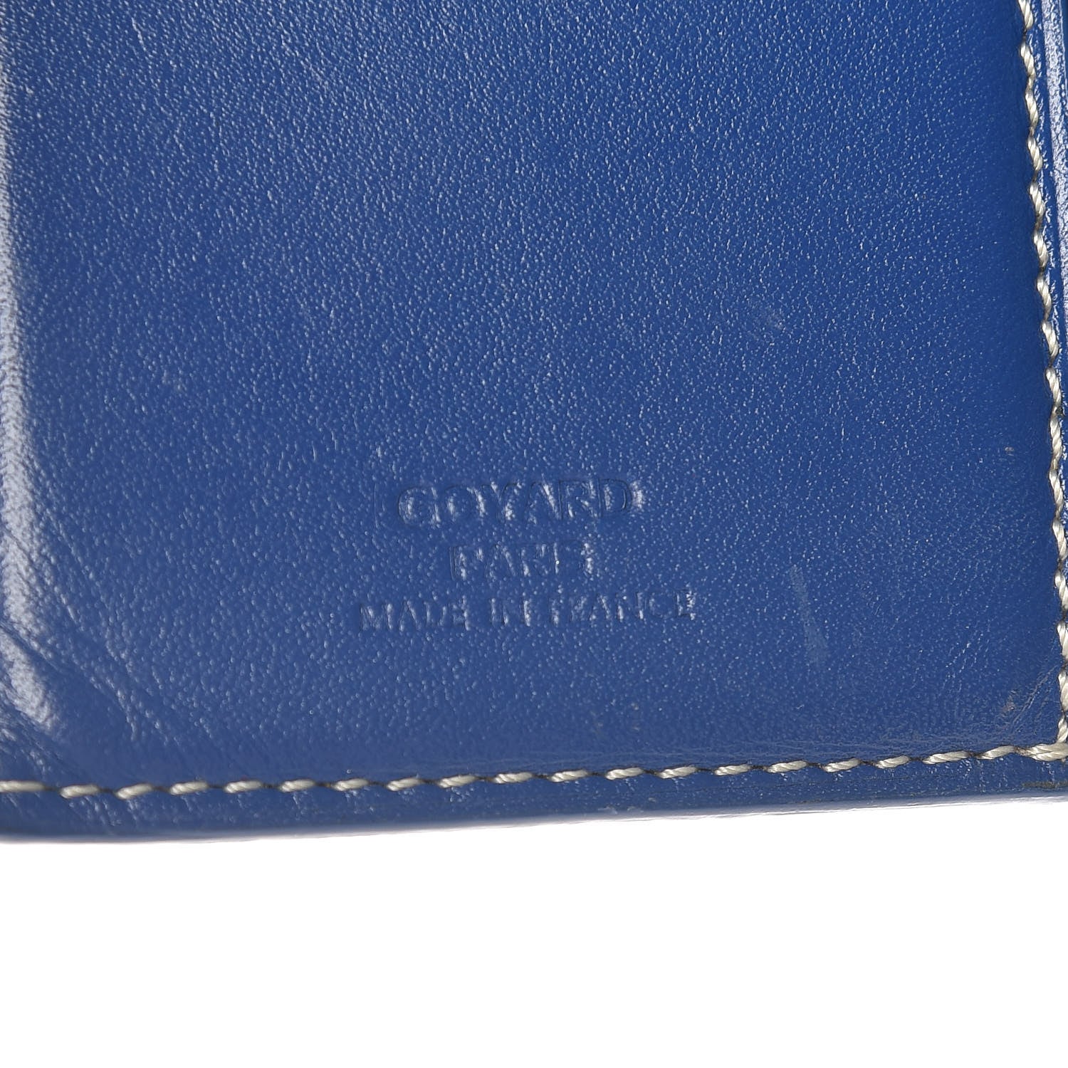 Goyard Chevron Bifold Wallet Navy 6 of 12