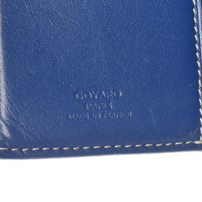 Goyard Chevron Bifold Wallet Navy 6 of 12