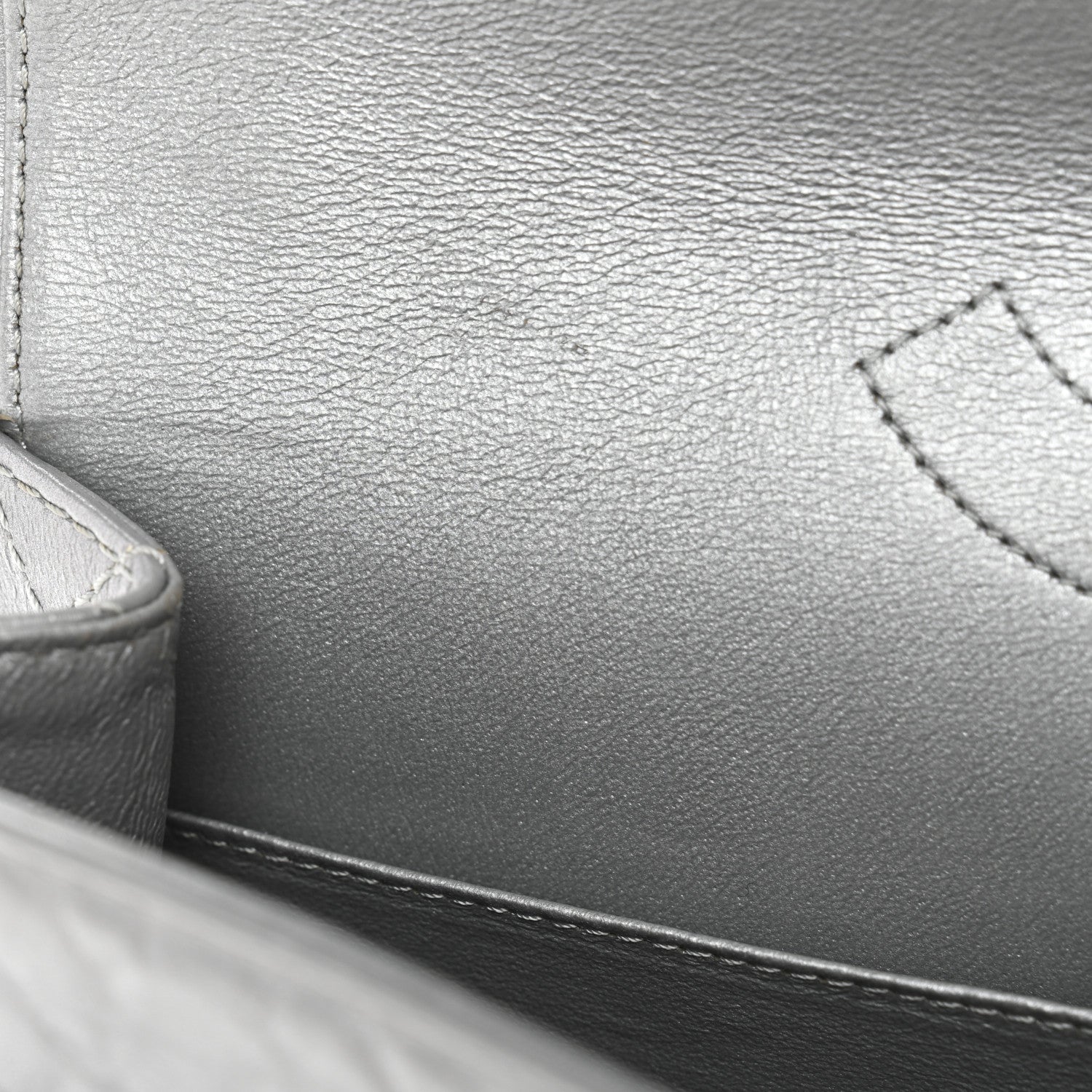 Chanel Metallic Aged Calfskin Quilted 2.55 Reissue 226 Flap Silver 11 of 13