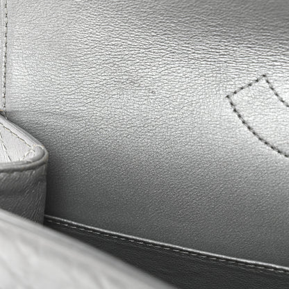 Chanel Metallic Aged Calfskin Quilted 2.55 Reissue 226 Flap Silver 11 of 13