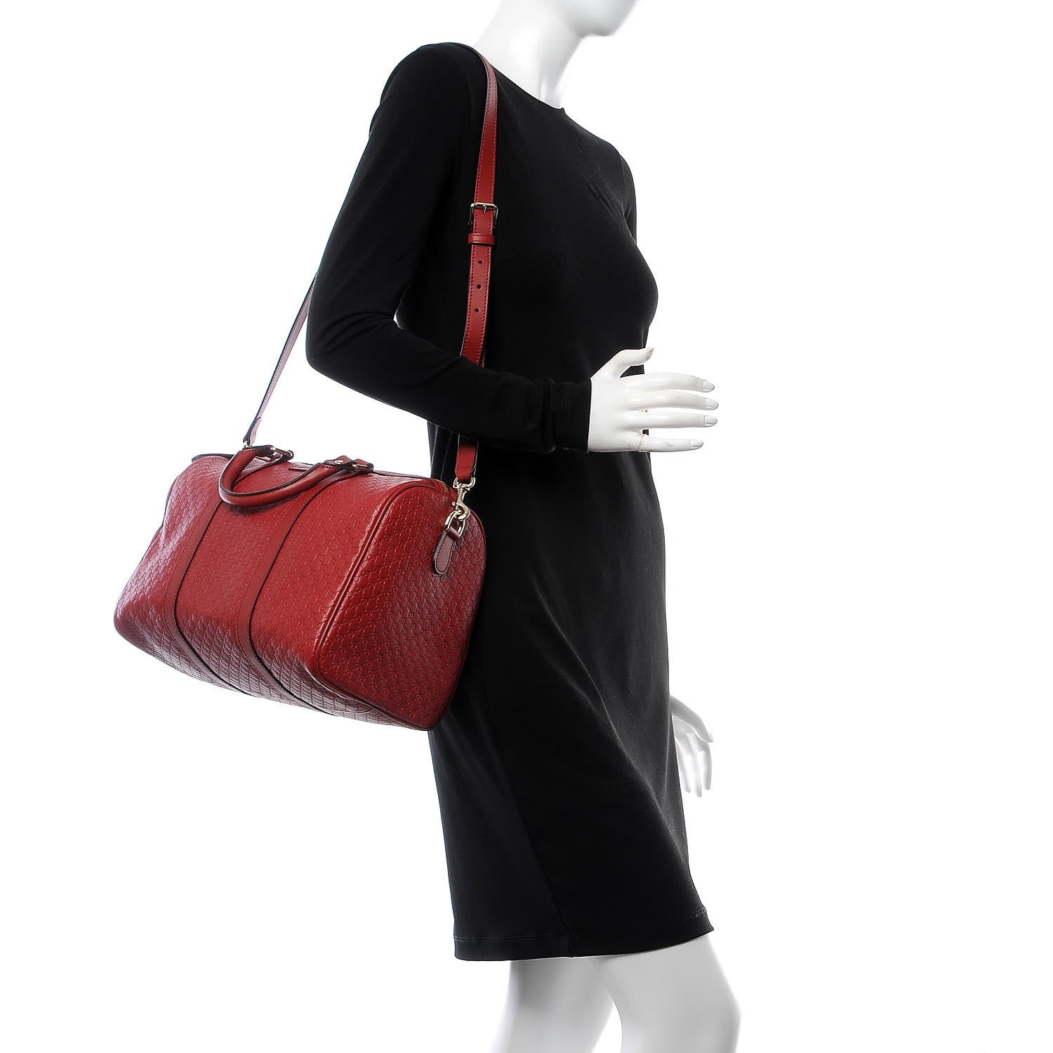 Gucci Microguccissima Medium Boston Red 2 of 7