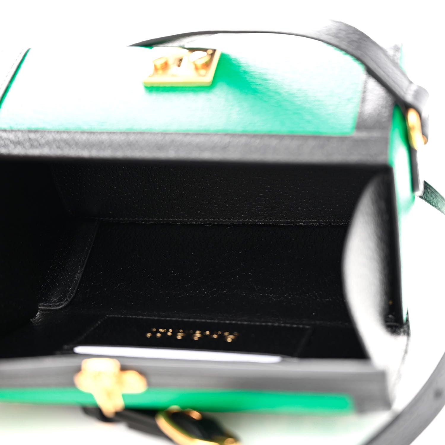 Gucci Grained Calfskin Gucci 100 Mini Bag Green 5 of 12