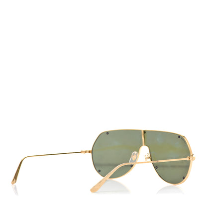 Cartier Santos De Cartier Sunglasses Gold Black 4 of 7