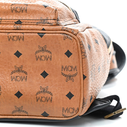 MCM Visetos Small Stark Backpack Cognac Black 5 of 8