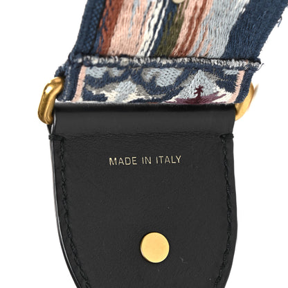 Christian Dior Canvas Embroidered Studded KaleiDiorscopic Shoulder Strap Multicolor 3 of 7