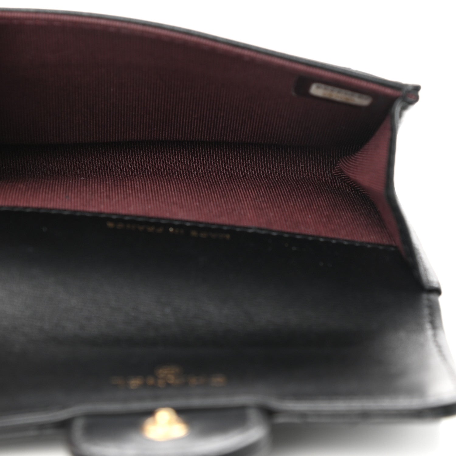 Chanel Lambskin Quilted Flap Card Holder Wallet Black 5 of 9