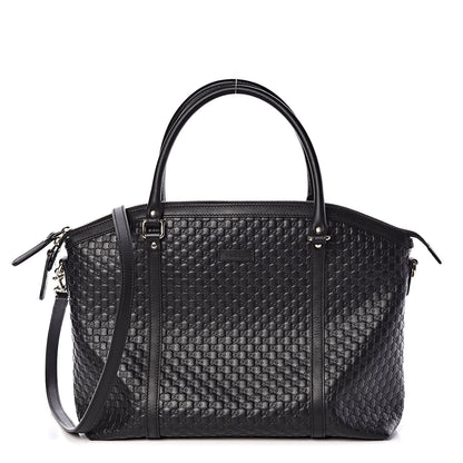 Gucci Soft Microguccissima Dome Satchel Black 1 of 9