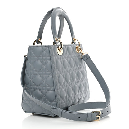 Christian Dior Lambskin Cannage Medium Lady Dior Cloud Blue 3 of 11