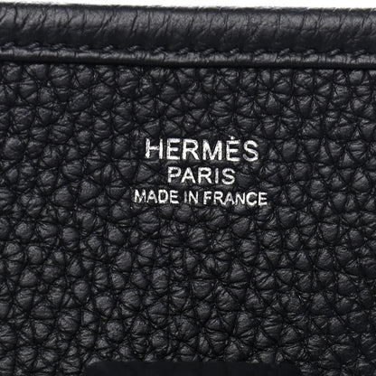 Hermes Taurillon Clemence Evelyne III PM Black 6 of 9