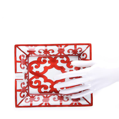 Hermes Porcelain Balcon du Guadalquivir Rectangular Ashtray 2 of 7