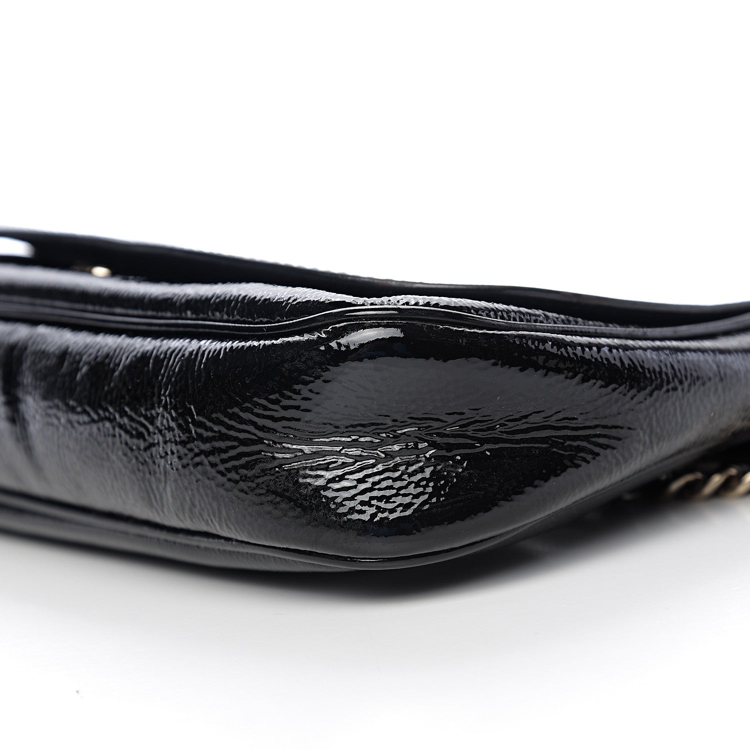 Gucci Patent Medium Soho Flap Crossbody Black 8 of 9