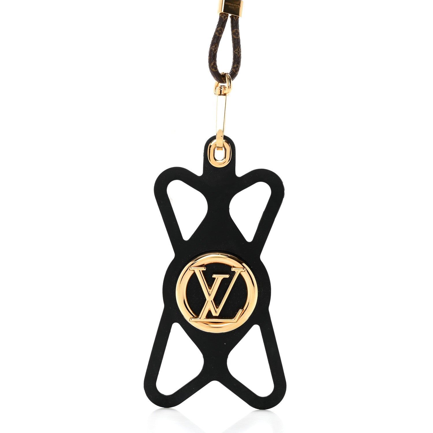 Louis Vuitton Monogram Silicone Louise Phone Holder Black 2 of 6