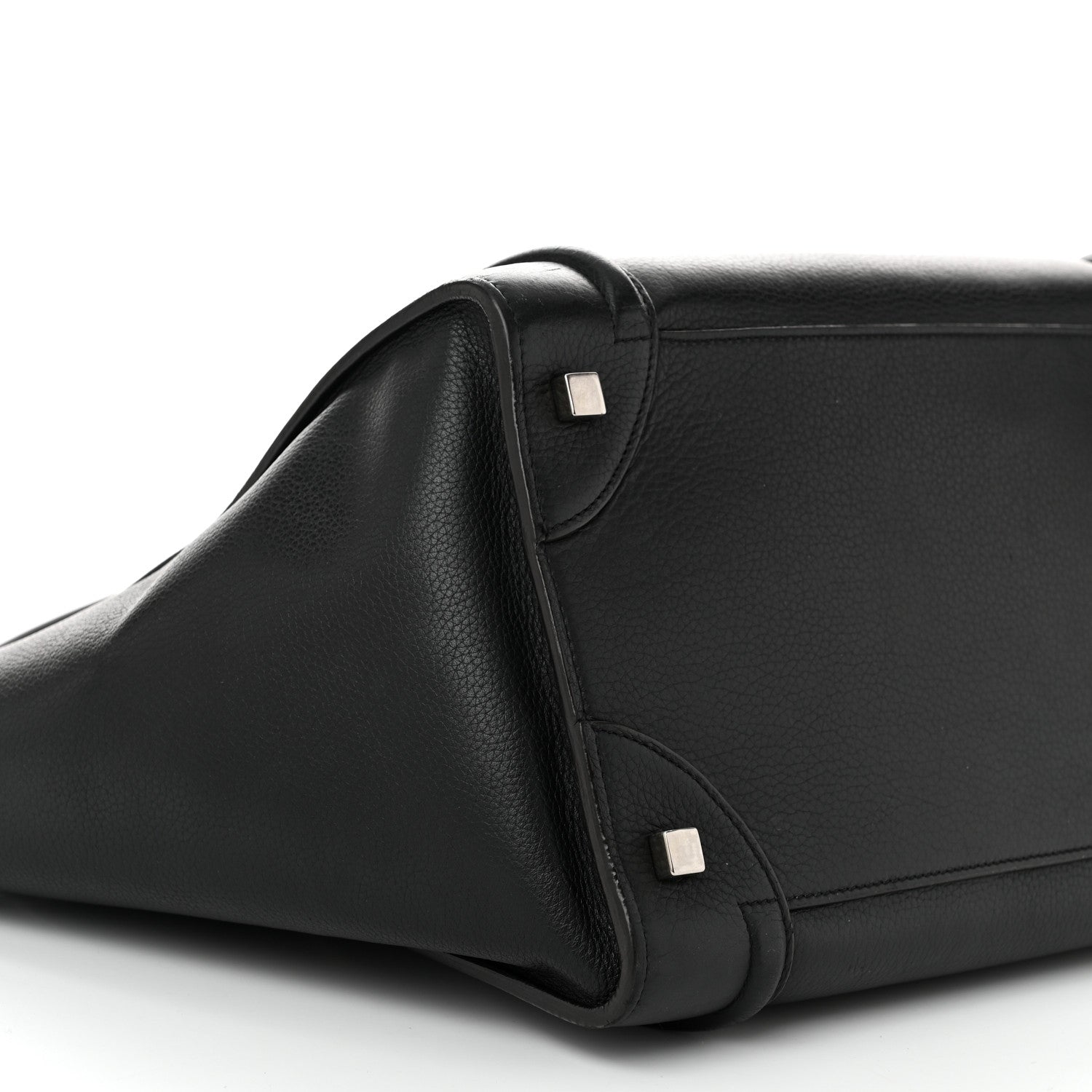 Celine Drummed Calfskin Mini Luggage Black 10 of 12