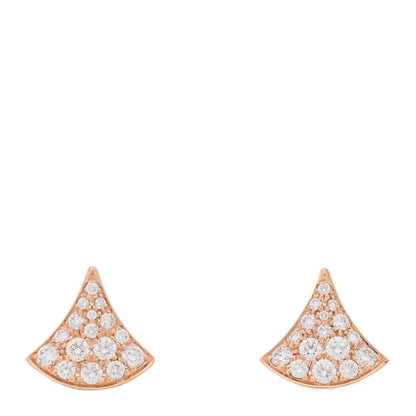 Bulgari 18K Rose Gold Diamond Divas' Dream Earrings 1 of 5