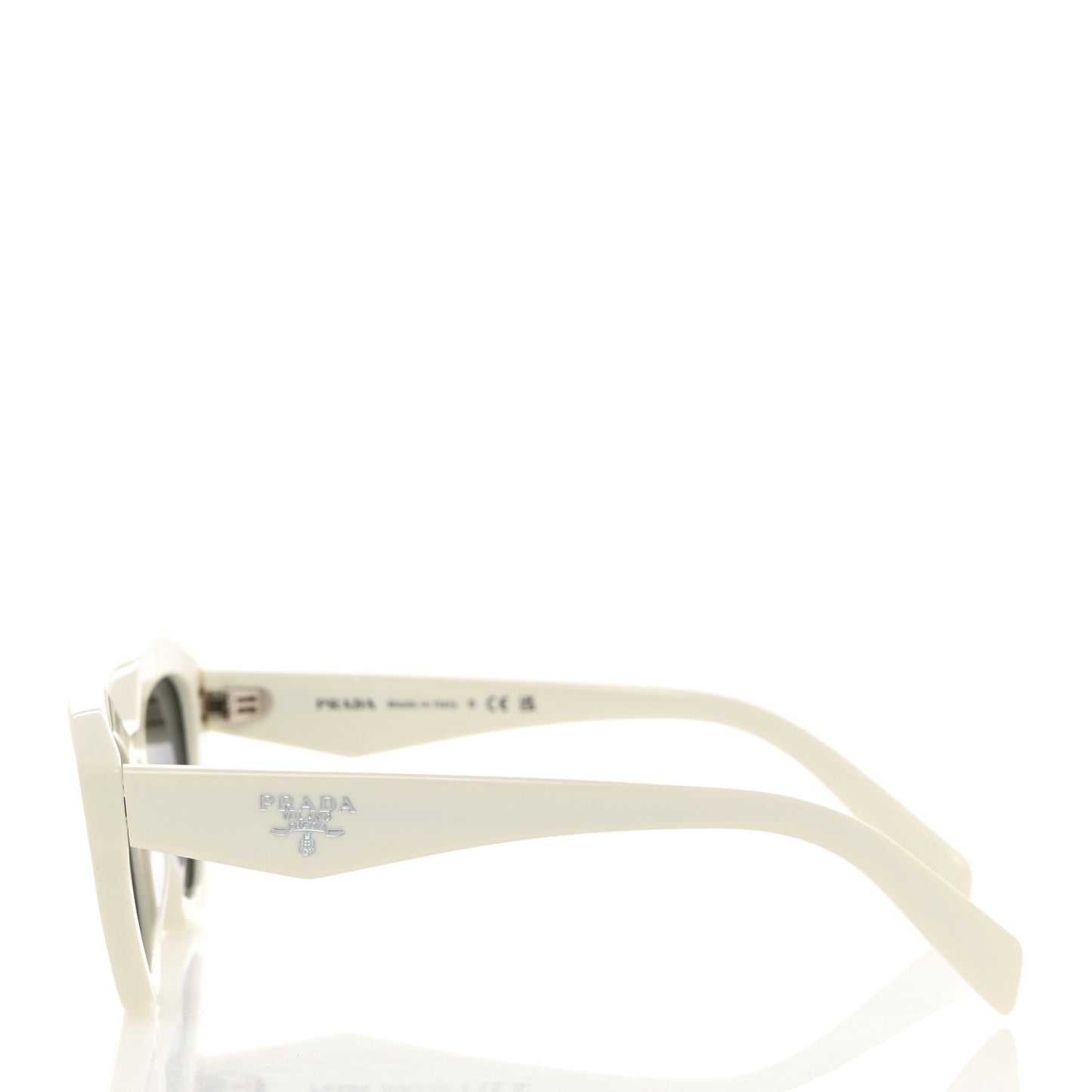 Acetate Logo Butterfly Sunglasses SPR A02 White