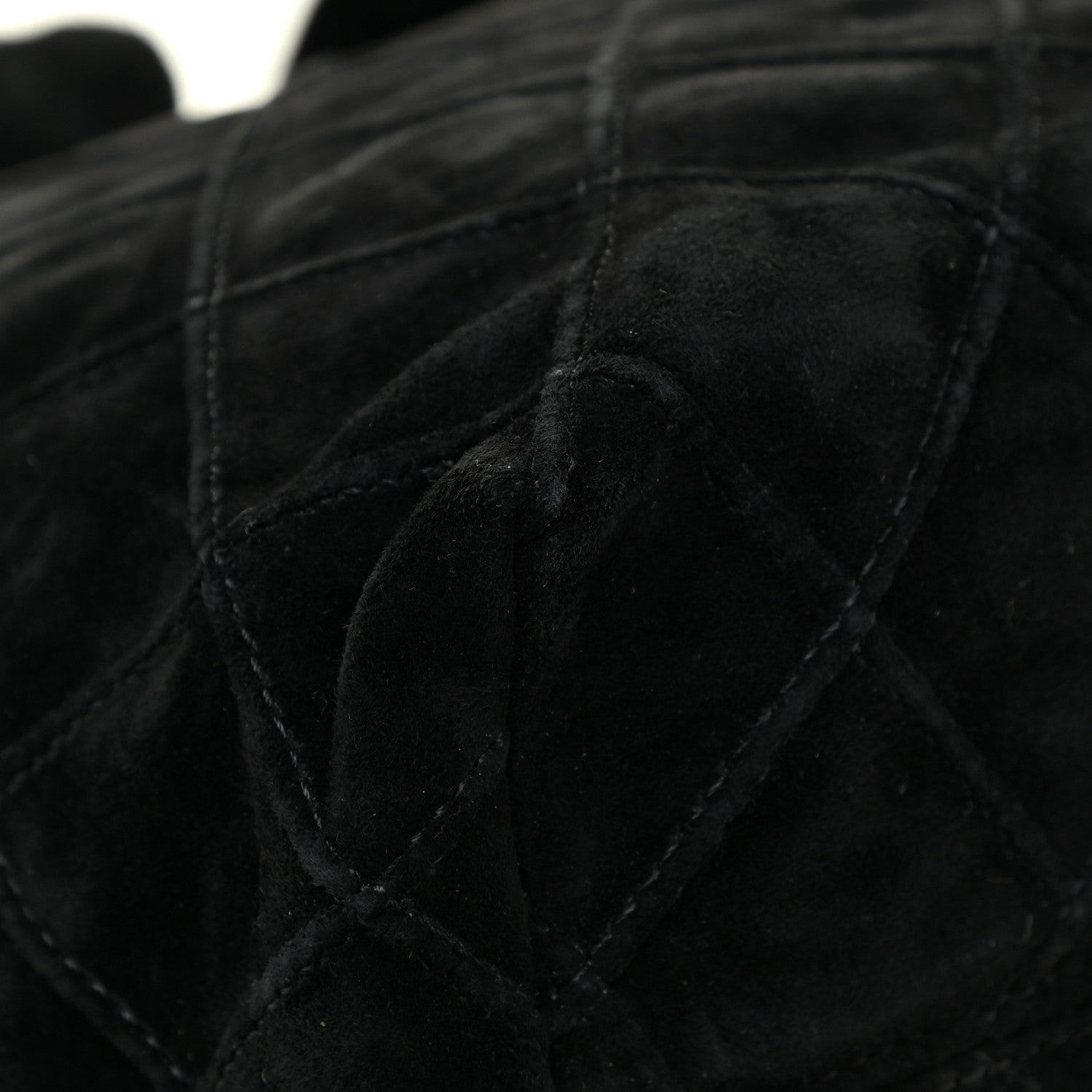 Chanel Suede Stitched Hobo Black 13 of 19
