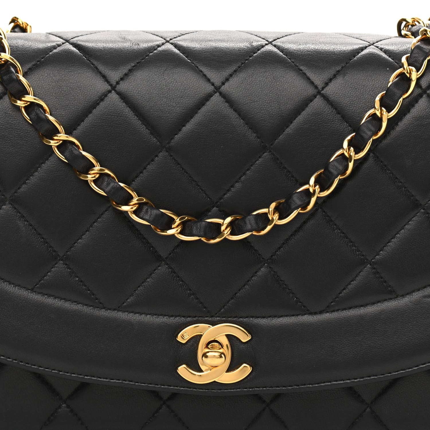 Chanel Lambskin Quilted Medium Single Flap Black 8 of 10