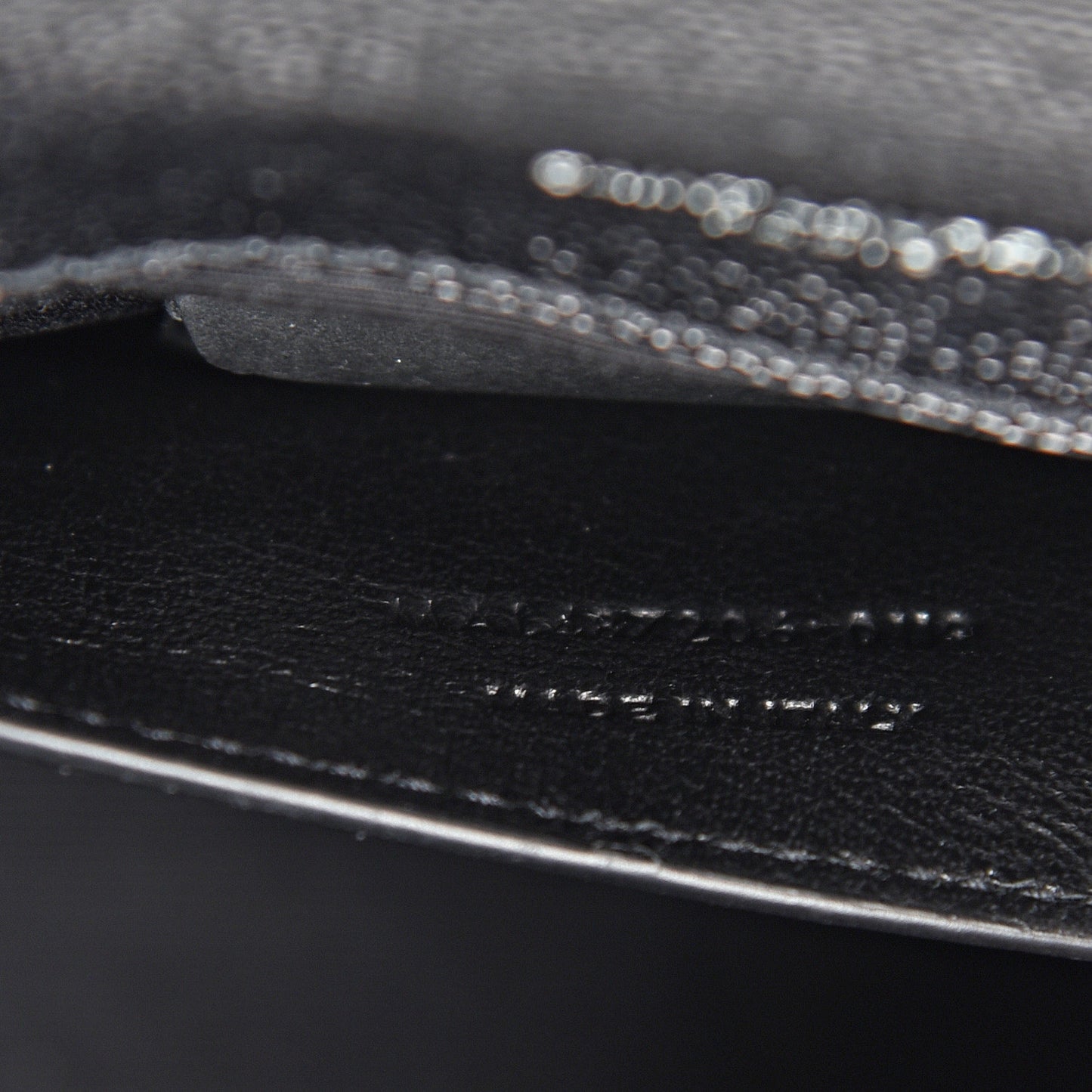 Grain De Poudre Textured Mixed Matelasse Triquilt Medium Monogram Satchel Black