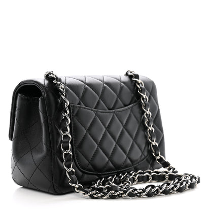 Chanel Lambskin Quilted Mini Rectangular Flap Black 3 of 10