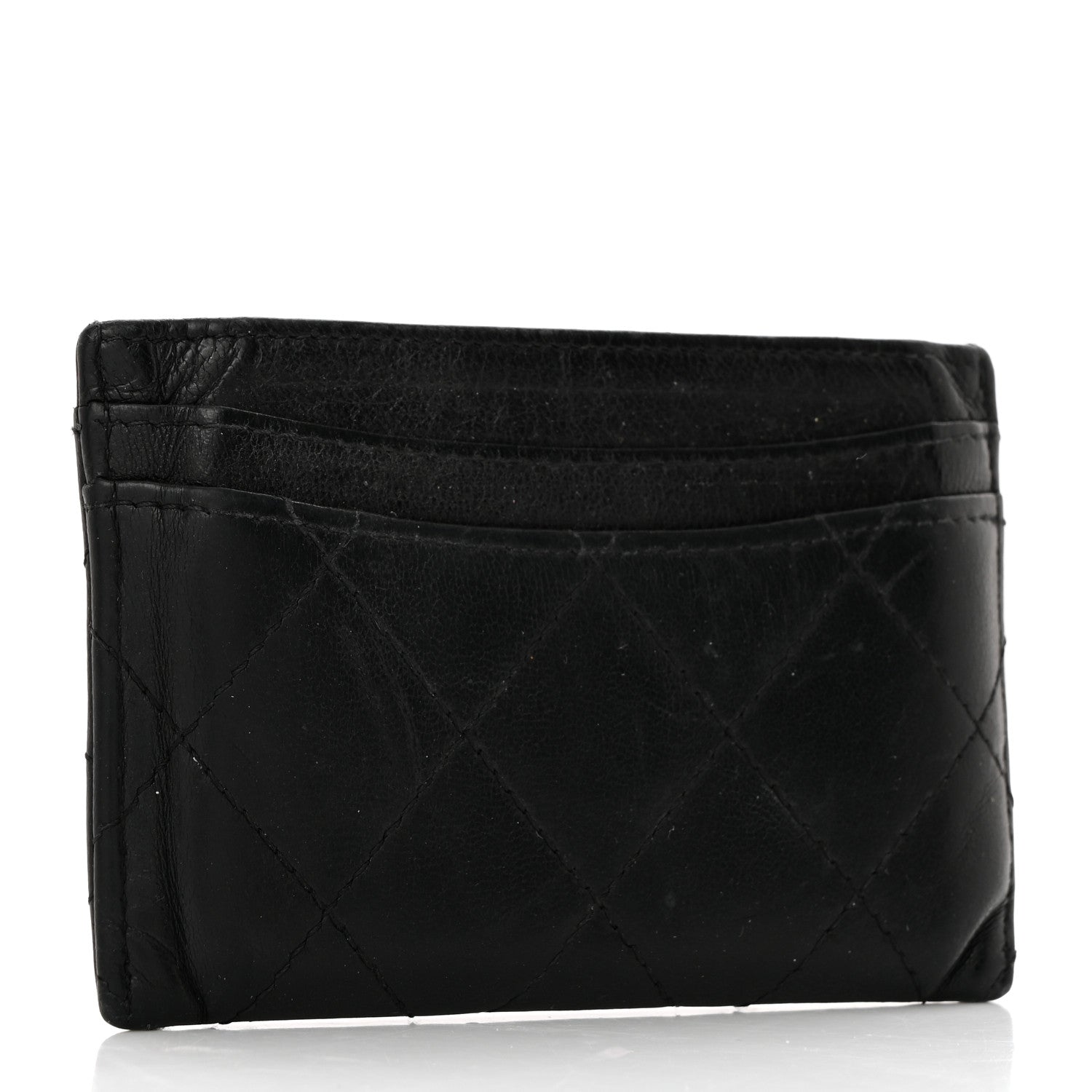 Chanel Lambskin Quilted Card Holder Black 3 of 9