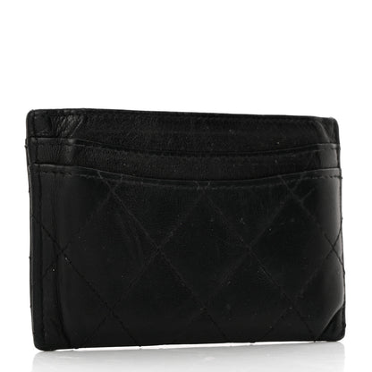 Chanel Lambskin Quilted Card Holder Black 3 of 9