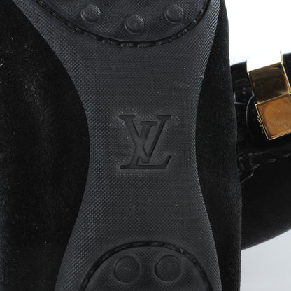 Louis Vuitton Suede Lovely Ballet Flats 38 Black 6 of 7