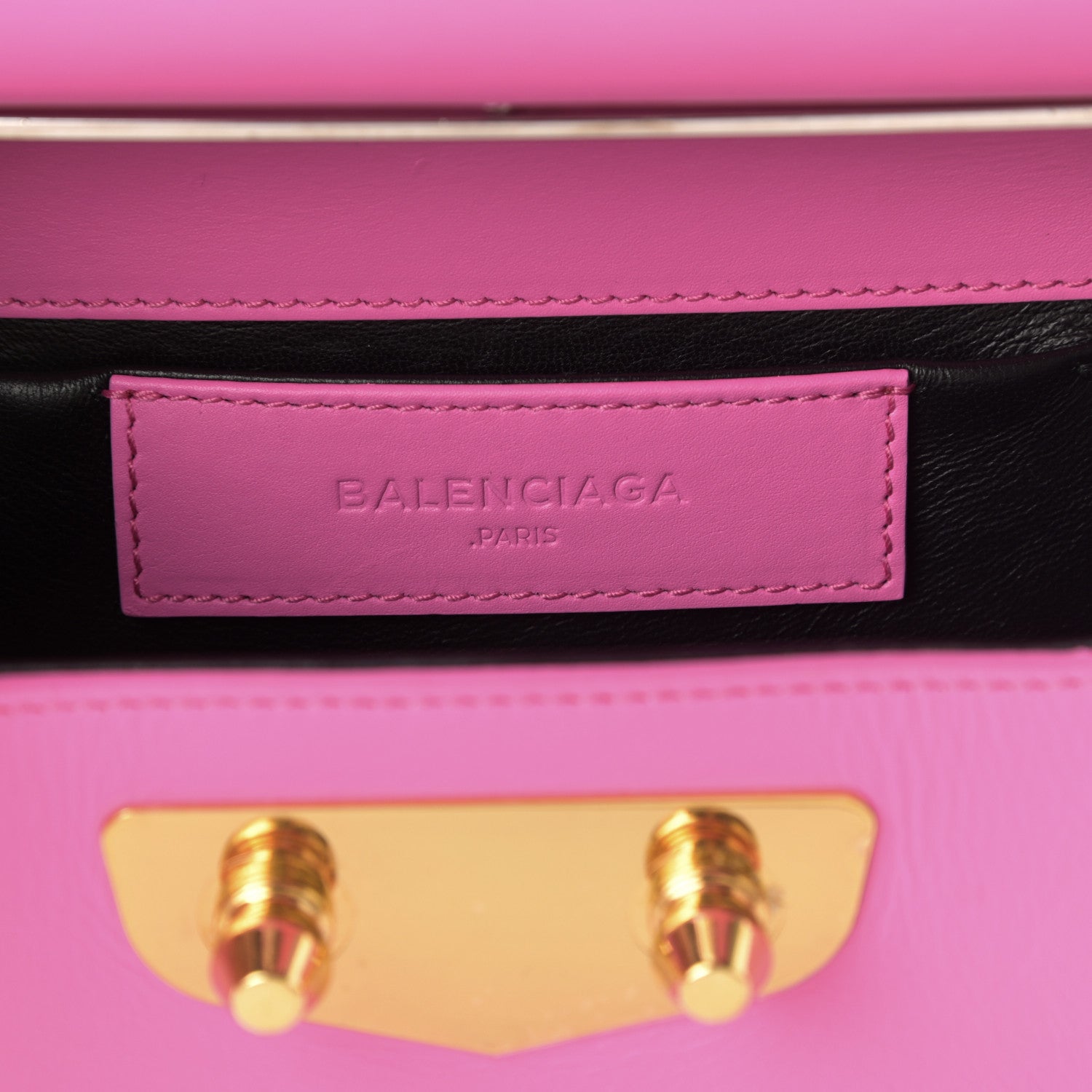 Balenciaga Smooth Calfskin Min Neo Classic Chain Box Rose Bubblegum 6 of 8