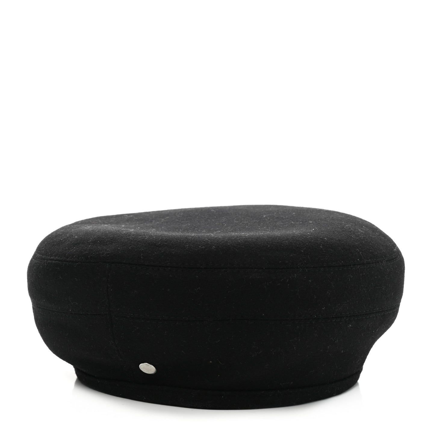 Cashmere Saint Honore Drap Beret 57 Black