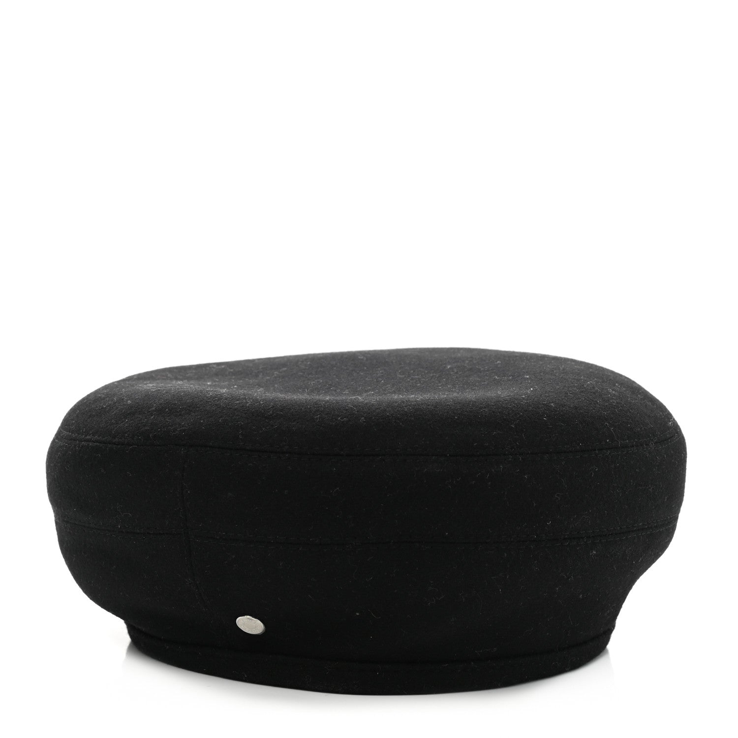 Hermes Cashmere Saint Honore Drap Beret 57 Black 1 of 9