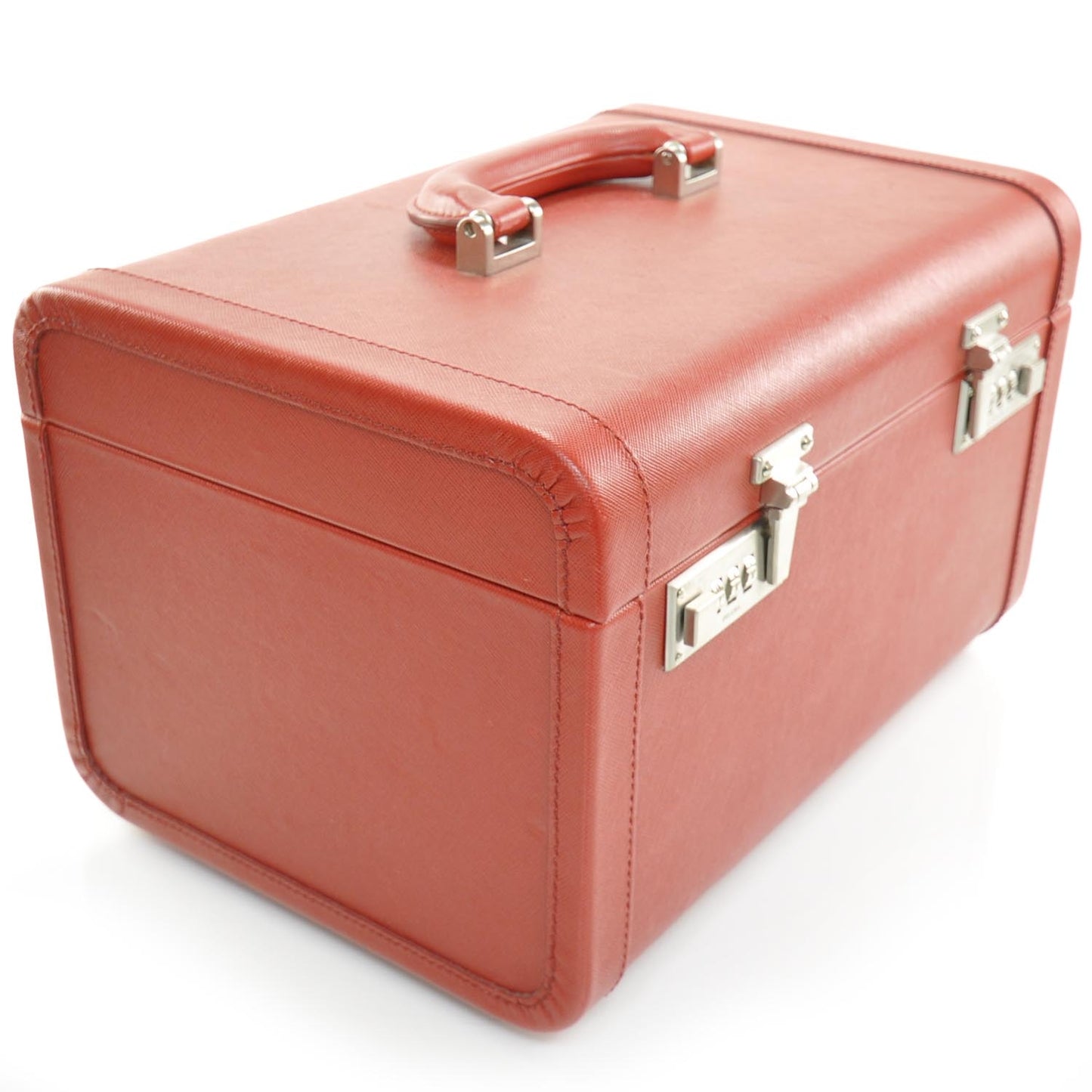 Saffiano Beauty Da Viaggio Cosmetic Train Case