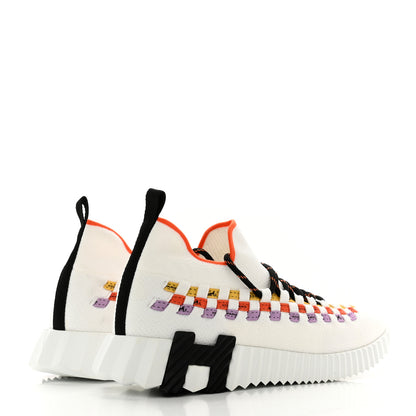Hermes Knit Womens Flex Bolduc Sneakers 40 Multicolor White 4 of 8