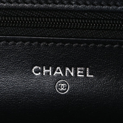 Chanel Patent Quilted Bi-Color Wallet On Chain WOC Red Black 6 of 11