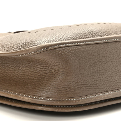 Hermes Taurillon Clemence Evelyne III PM Etoupe 8 of 9