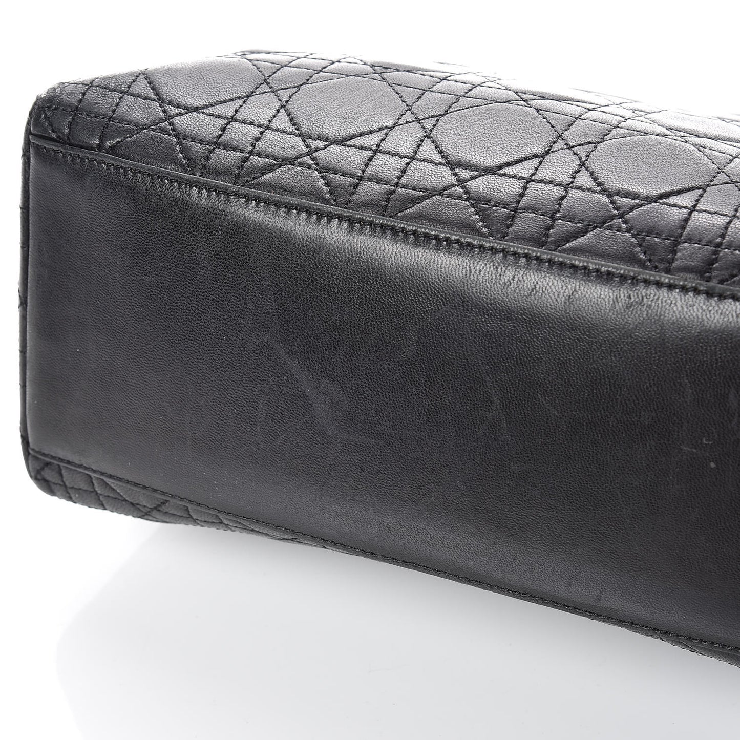 Lambskin Cannage Medium Lady Dior Black